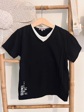 T shirt basic noir 6 ans