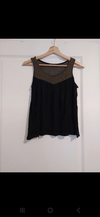 Top noir et doré Pimkie