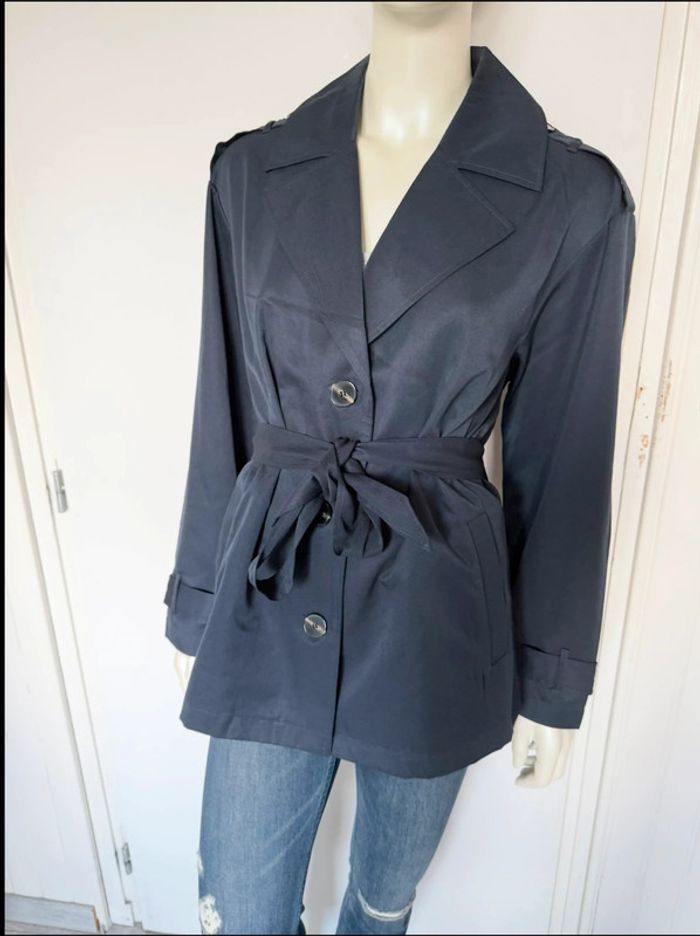 Trench-coat court ONLY – Taille L – bleu marine – Neuf avec étiquette - photo numéro 7