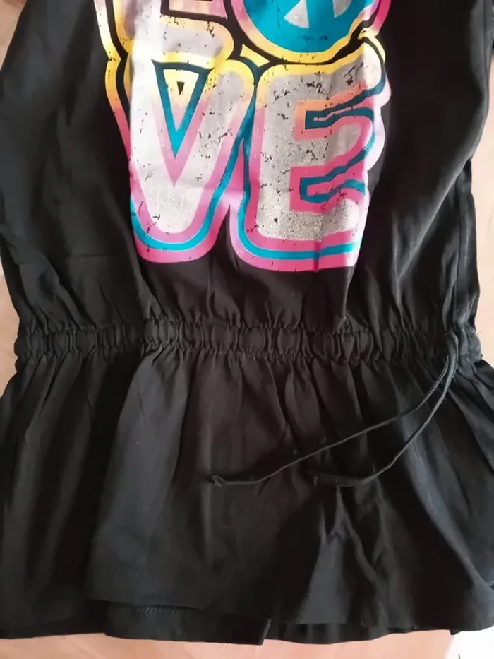 Tunique dos nu t-shirt noir taille M 38/40 - photo numéro 2