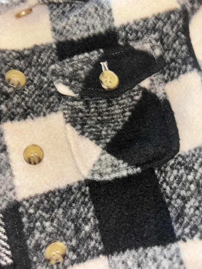 Chemise à carreaux polaire fille kiabi 5 ans - photo numéro 4