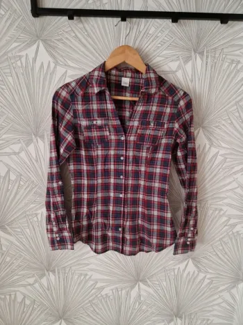 Jolie chemise à carreaux Camaïeu taille 36