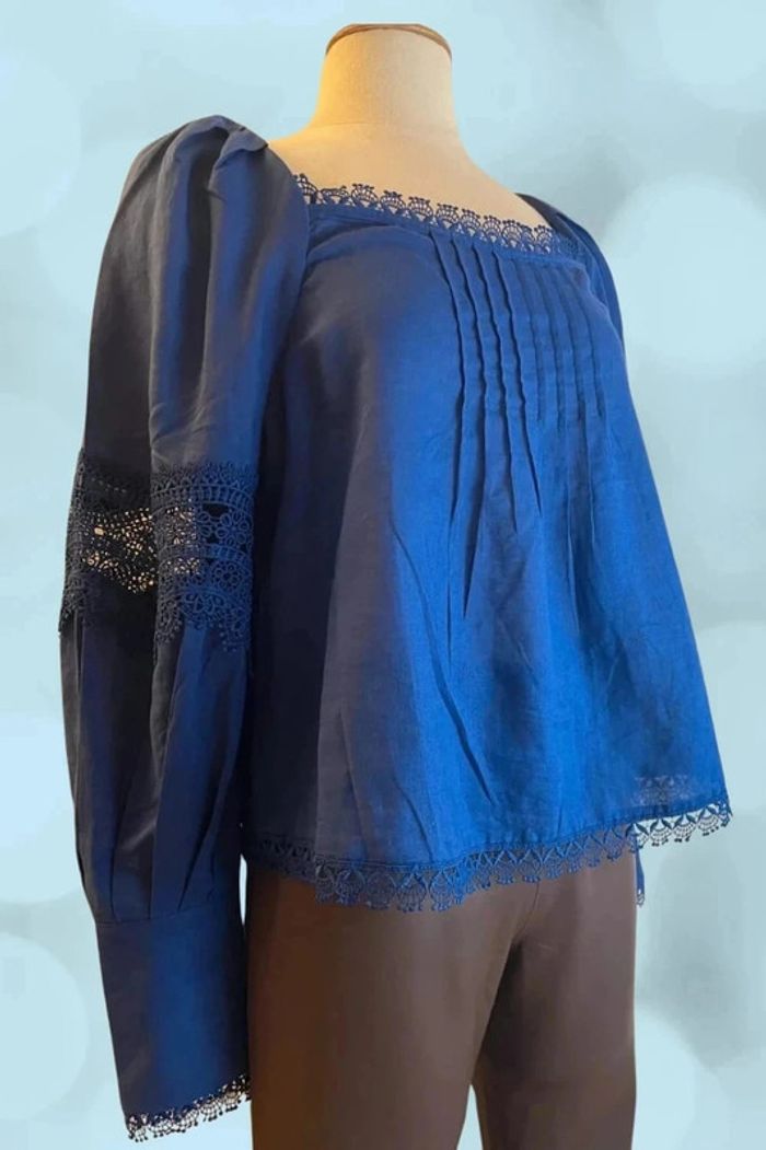 Blouse bleu électrique remise 60% - photo numéro 2