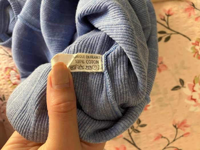 Débardeur bleu 100% coton Vintage - photo numéro 5
