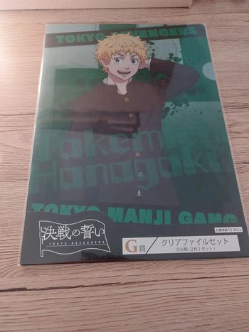 lot de 2 clear files Tokyo revengers takemichi