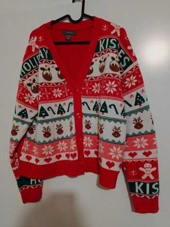 Magnifique gilet / cardigan motif noël