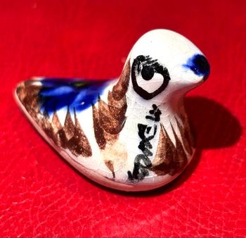 Figurine miniature oiseau, colombe Mexicain