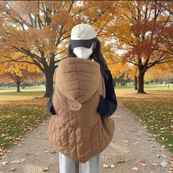 Couverture de portage bébé – Hiver / coupe-vent – très chaude