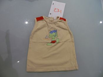 t-shirt 6 mois sans manche