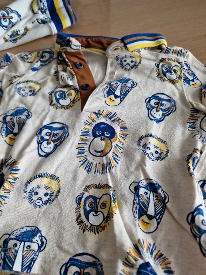 Gilet et tee shirt ikks singe - photo numéro 2
