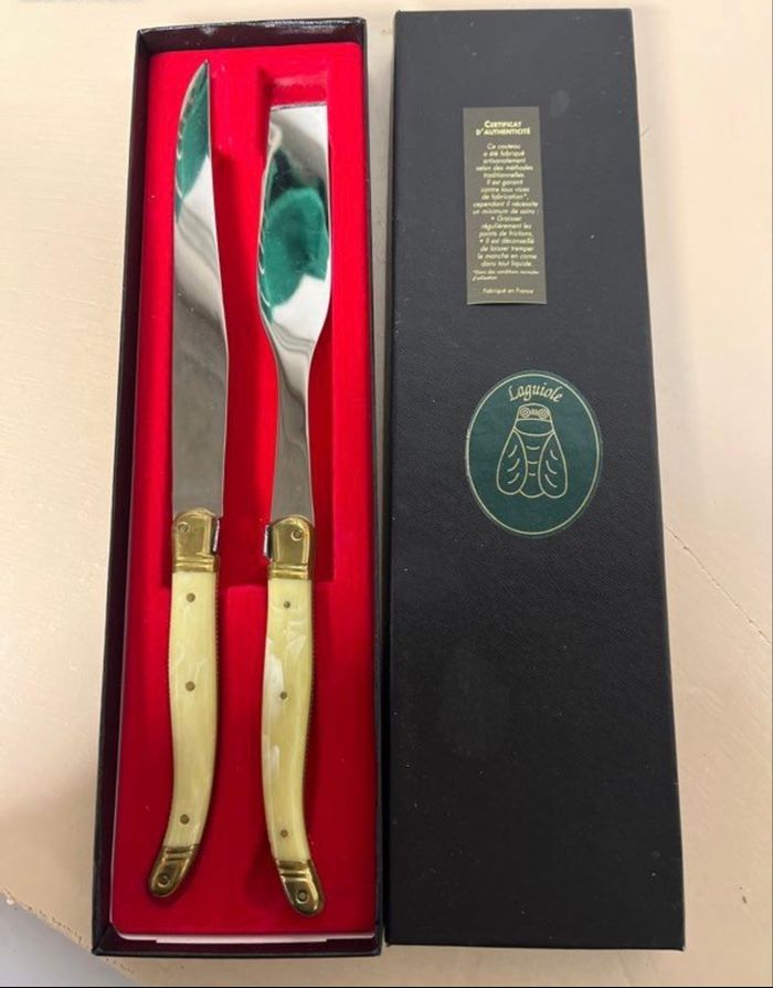 Set de découpe de foie gras Laguiole Neuf