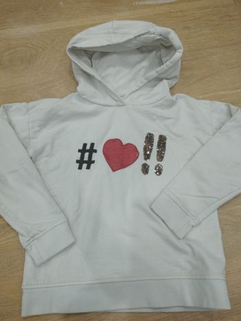 Sweat blanc # 8 ans