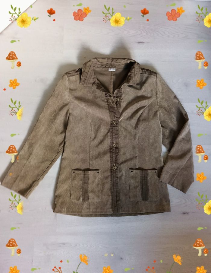 Veste légère en velours Damart Taille 42 en Tbe