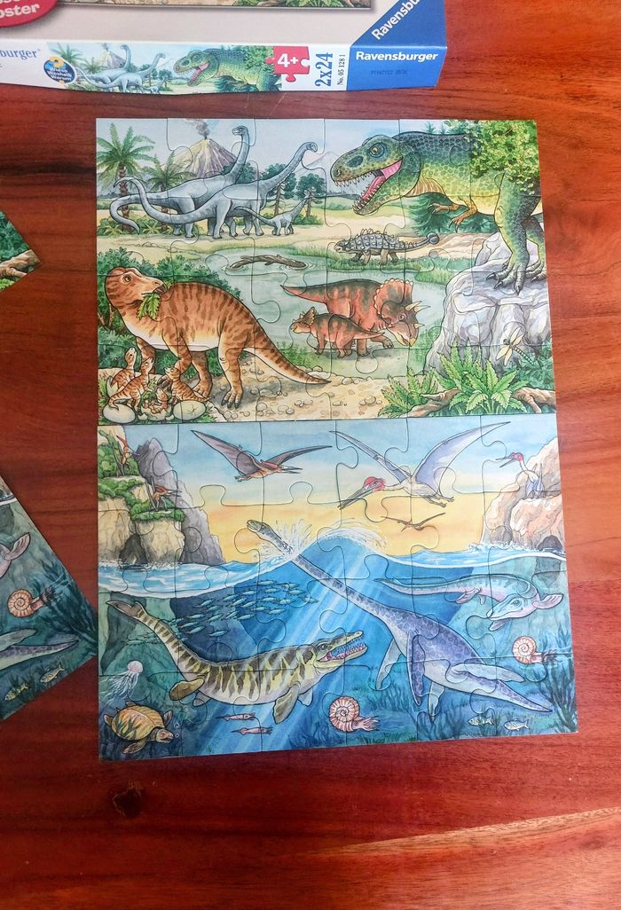 2 puzzles dinosaures - photo numéro 3