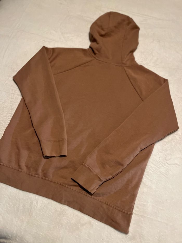 Sweat zip marron Nike - taille L - photo numéro 2