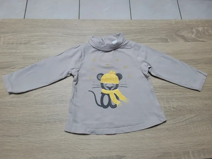 Lot de 3 sous-pulls fille en 18 mois - photo numéro 7