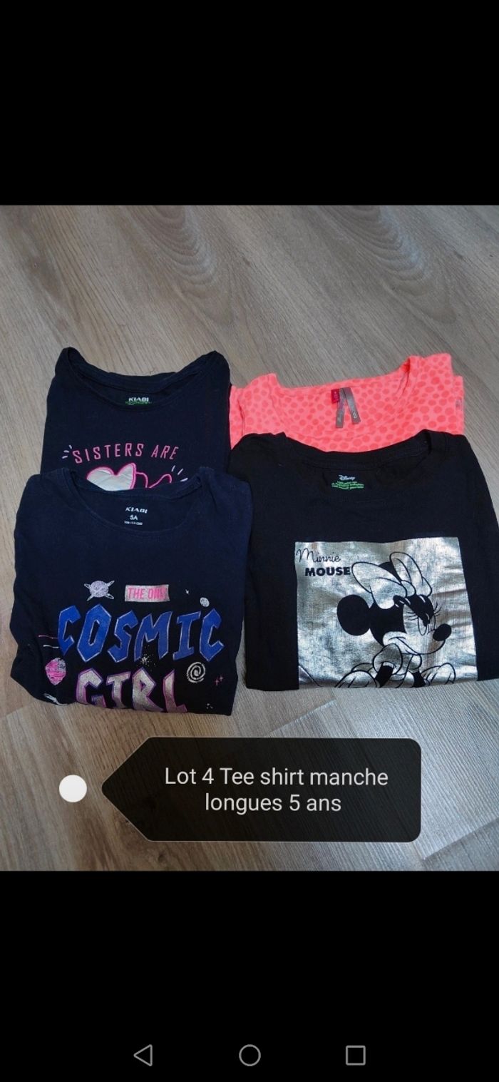 Lot tee shirts manches longues