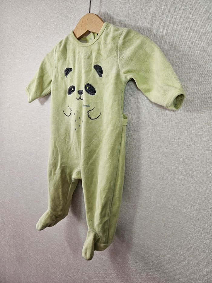 Pyjama  velours   panda kiabi 3 mois - photo numéro 3