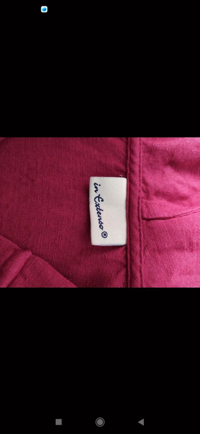 Petit haut sans manche avec capuche bordeaux - photo numéro 4