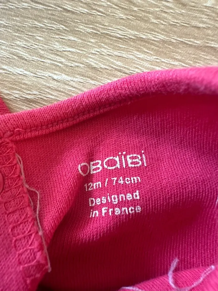 T-shirt manches longues rose - photo numéro 3