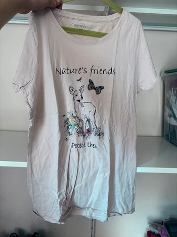 Haut beige avec biche