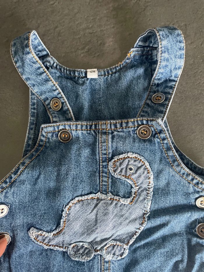 Salopette jeans 12 mois - photo numéro 2