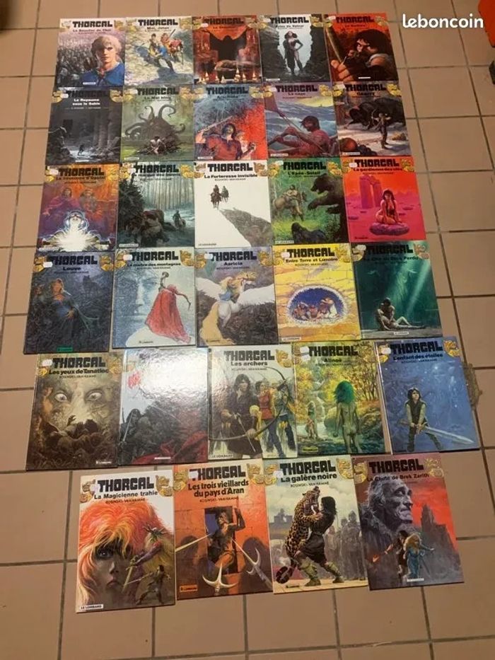 lot de 30 bd thorgal du tome 1 au tome 31 manque le tome 5