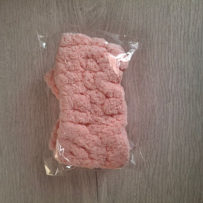 Bandeau rose pour femme - très doux avec nœud pour soins visage - NEUF avec étiquette - photo numéro 2