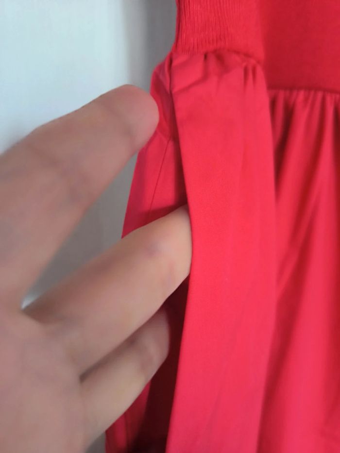 Robe rouge longue viscose - photo numéro 2