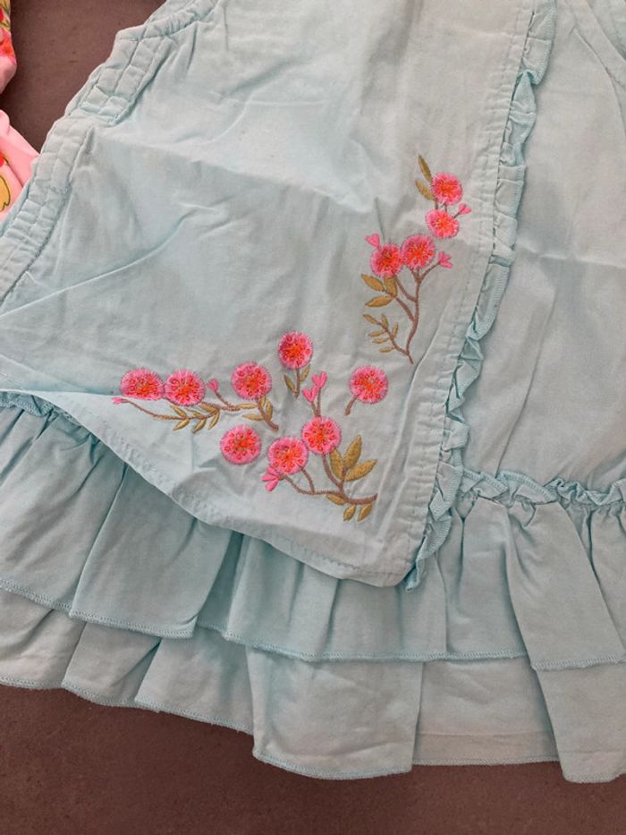 Lot ensemble vêtement bébé fille 6 mois été robe - photo numéro 2