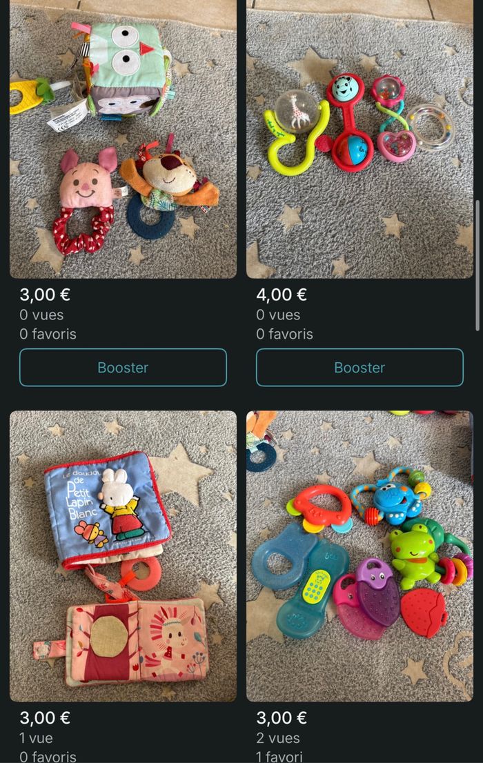 Lot de Hochet et jouets pour enfant - photo numéro 2