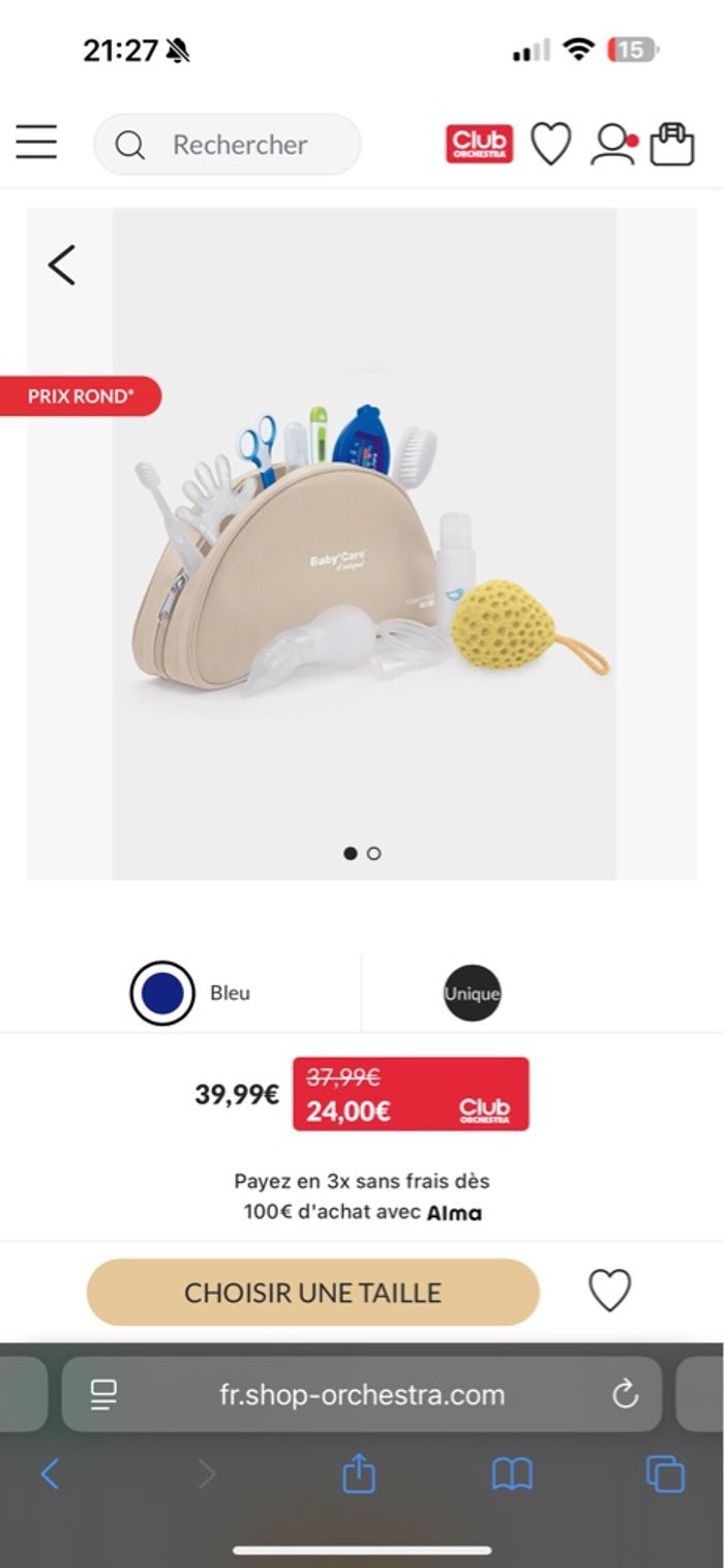 Trousse babycare bain bébé kit naissance - photo numéro 2