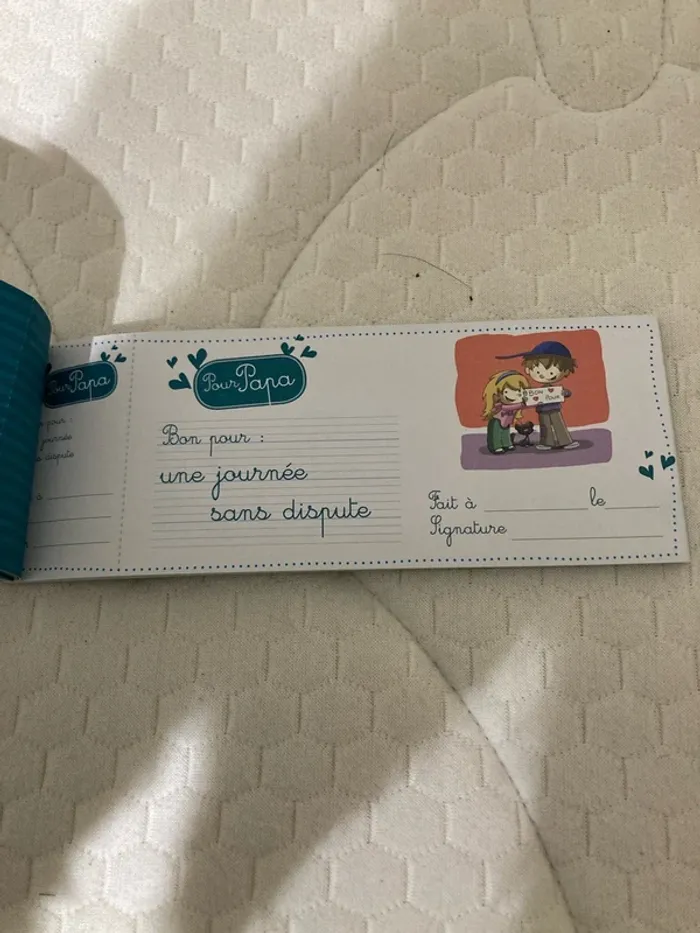 Chéquier cadeaux papa - photo numéro 6