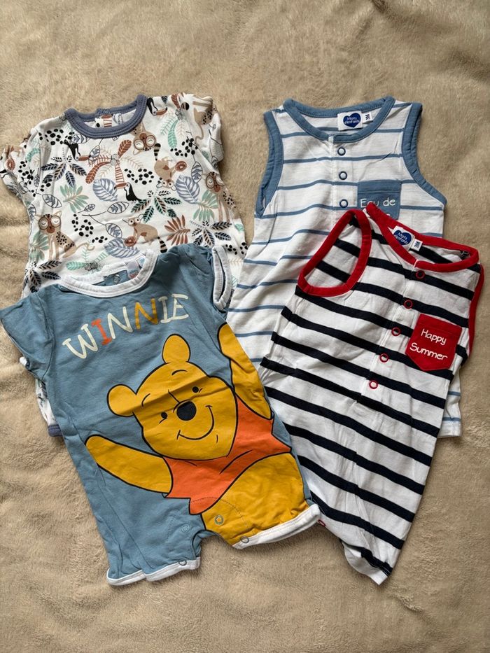 Lot de combinaisons short 3 mois