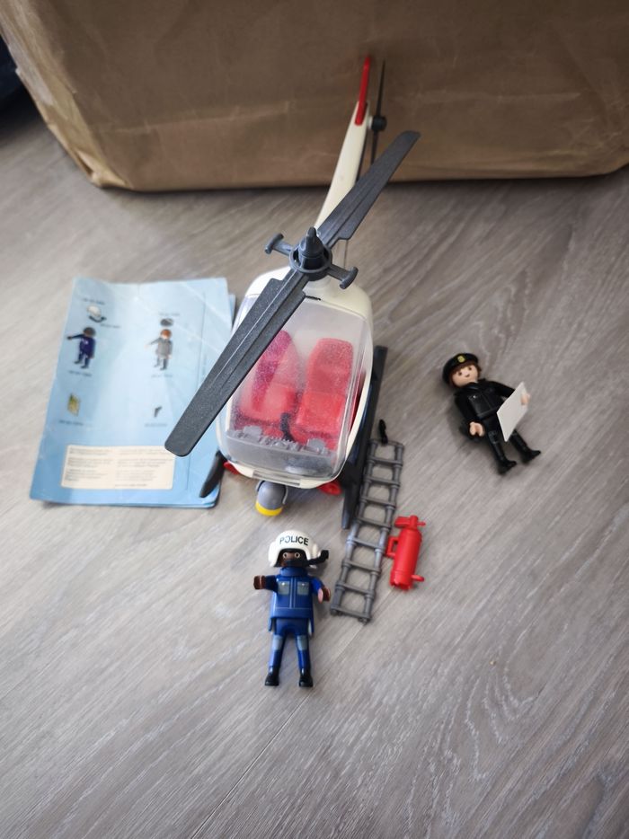 Playmobil Policiers d’intervention hélicoptère 3908