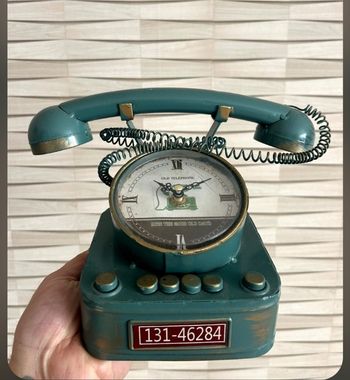 Téléphone horloge décoratif
