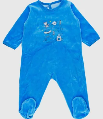 Pyjama 12 mois en velours Petit Bateau