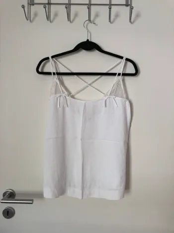 Top à bretelles blanc cassé Claudie Pierlot taille 3