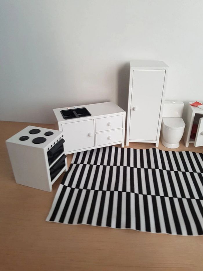 Mobilier cuisine et salle bain pour maison de poupée Ikea - photo numéro 17