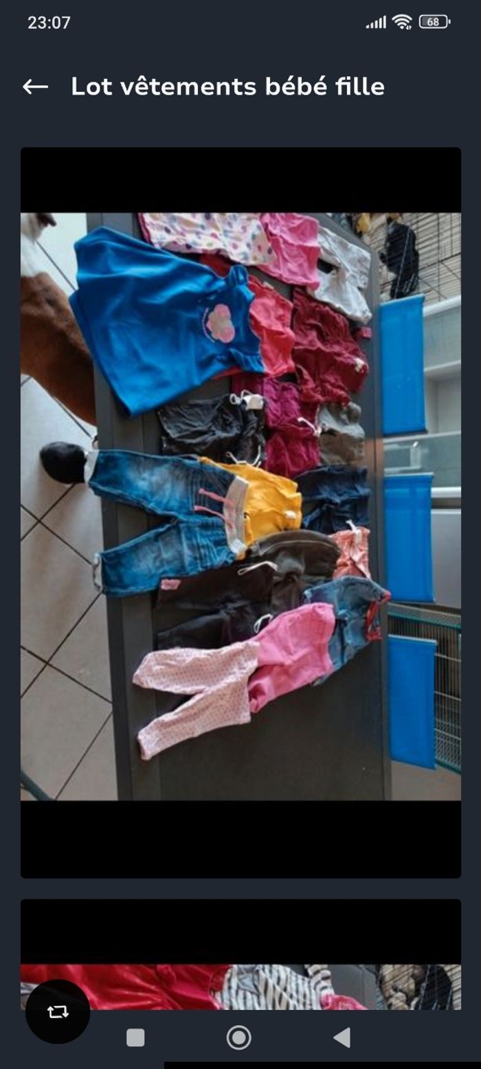 Lot vêtements bébé fille