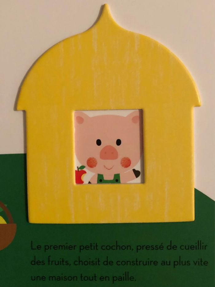Livre à formes Les trois petits cochons Éditions Milan 2+ - photo numéro 4