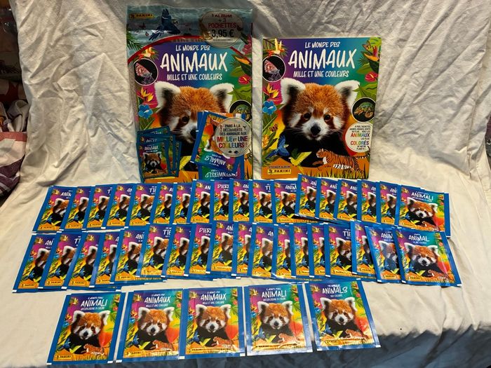 Kit panini Sachets de stickers Le Monde Des Animaux mille et une couleurs