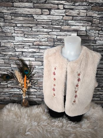 🤎 Joli boléro en laine crème TAO taille 8 ans 🤎