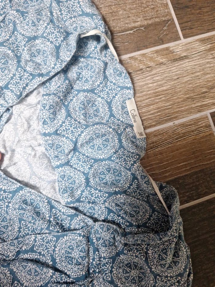 Robe grossesse bleu motif - photo numéro 2