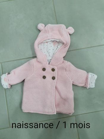 Gilet taille naissance / 1 mois