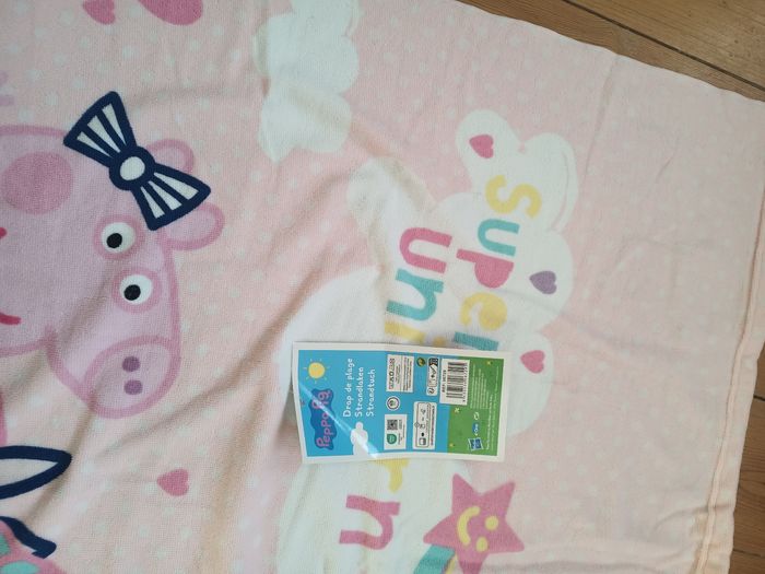 Drap de plage Peppa pig licorne - photo numéro 5