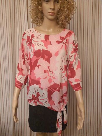 Blouse fleuries Terra di Siena taille 38/40