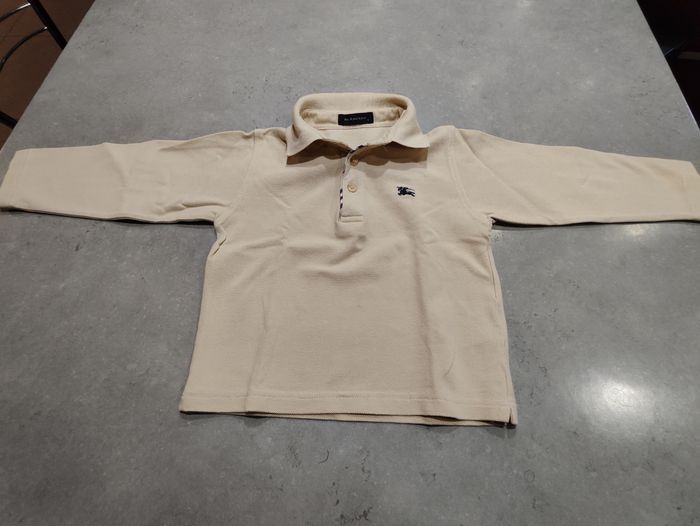 Polo manches longues Burberry enfant – Taille 2 ans - photo numéro 1