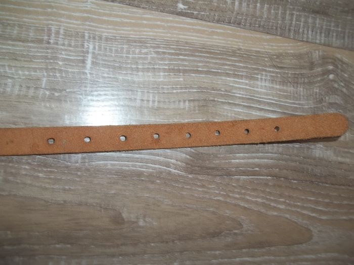 Ceinture cuir fine noire - photo numéro 4