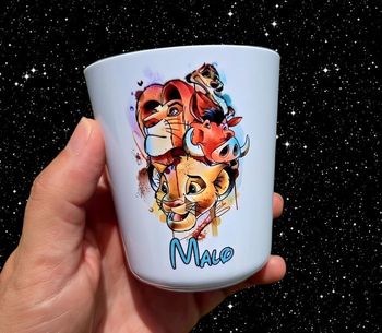 Verre incassable  personnalisé neuf roi lion